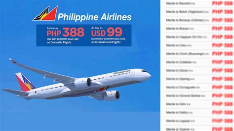 philippines airlines domestic flights fare
